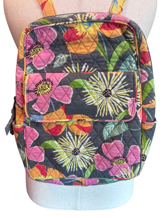 Vera Bradley Handbags - Vera Bradley Quilted Backpack, Jazzy Blooms, VGUC